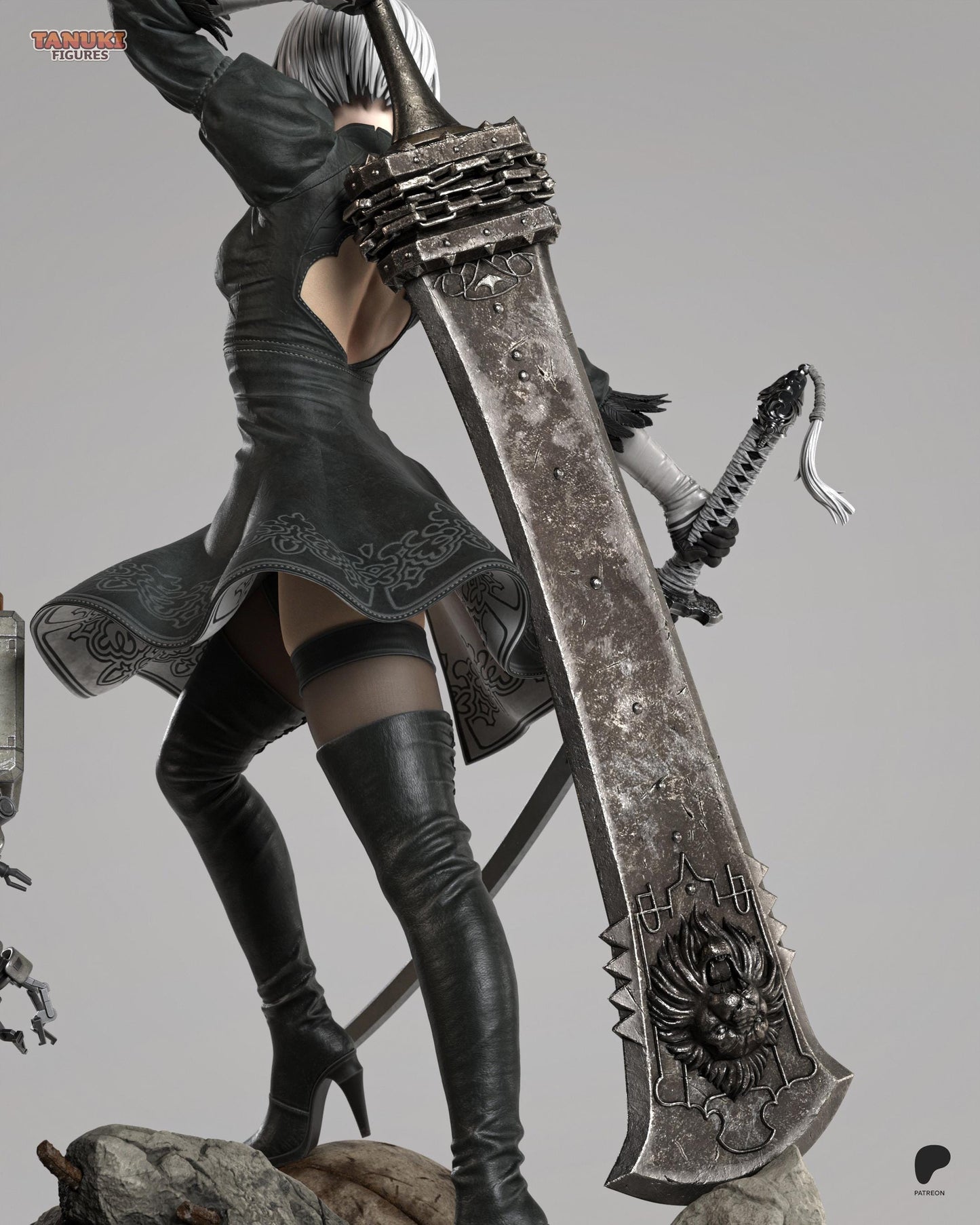 2B - Nier Automata | 34cm | Fanart Figur | 3D Druck | handbemalt