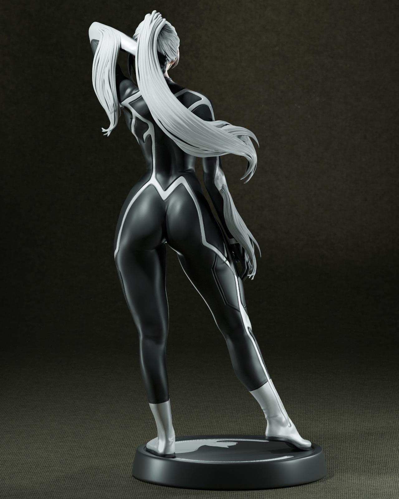 Black Cat Comic Figure Outfit 1 | Scale 1:7 | Fanart Figur | 3D Druck | handbemalt