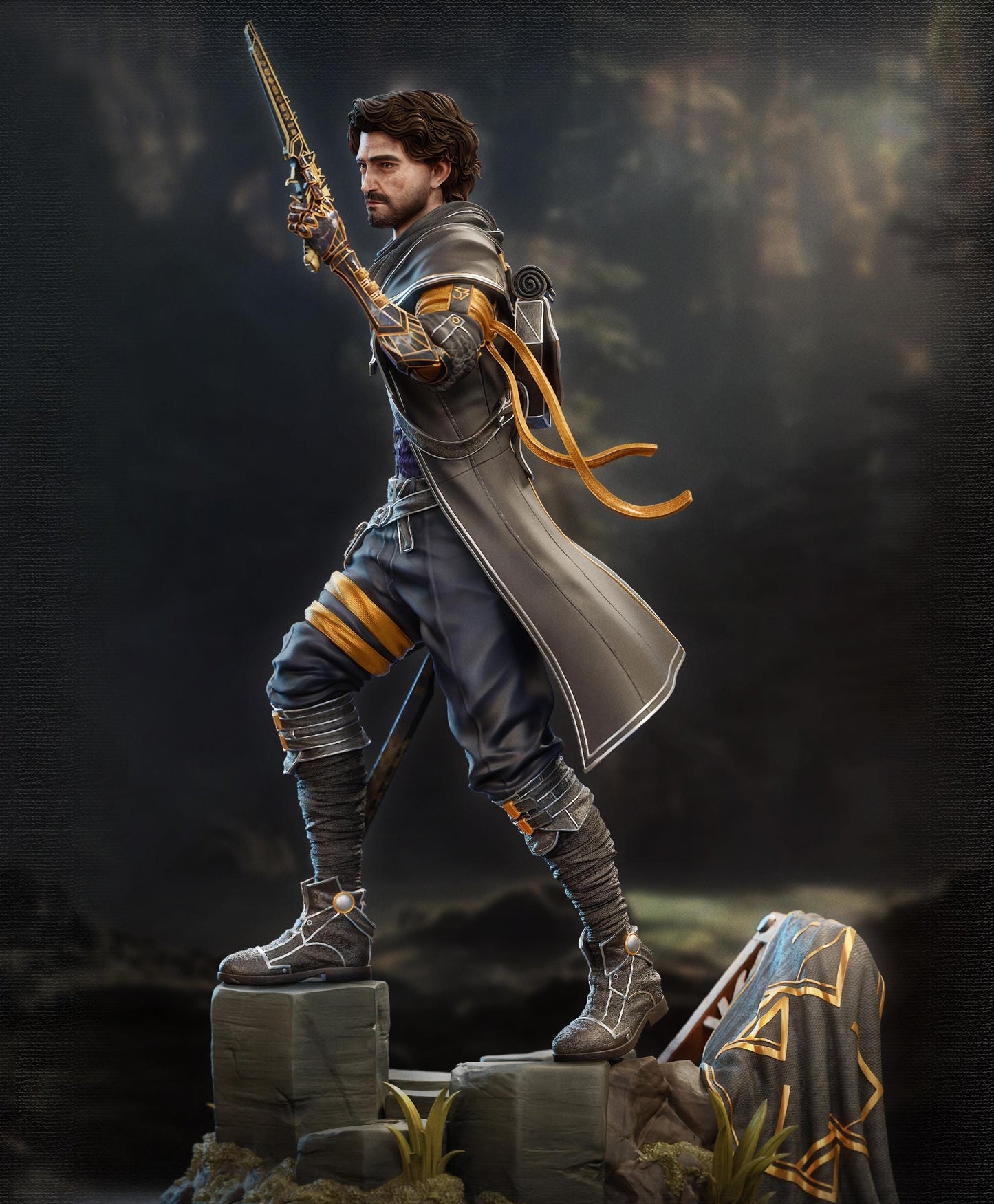 Gustav - Expedition 33 | 32cm | Fanart Figur | 3D Druck | handbemalt