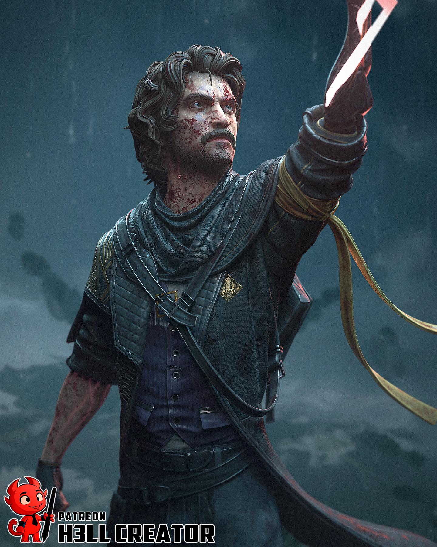 Gustav (attack pose) - Clair Obscure Expedition 33 | Scale 1:7 | Fanart Figur | 3D Druck | handbemalt