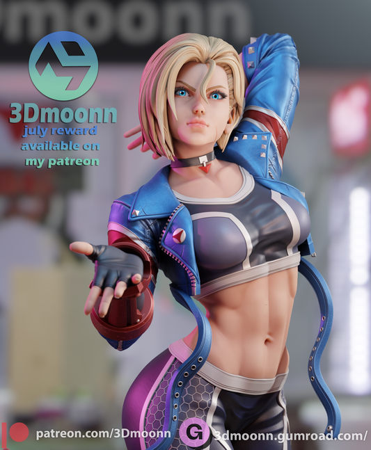 Cammy - Street Fighter 6 | Scale 1:7 | Fanart Figur | 3D Druck | handbemalt