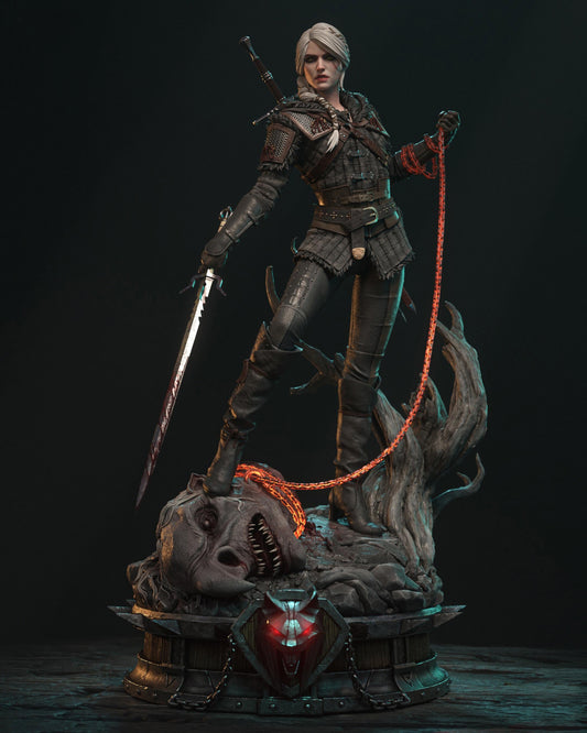 Ciri - Witcher 4 | 33cm | Fanart Figur | 3D Druck | Resin | handbemalt