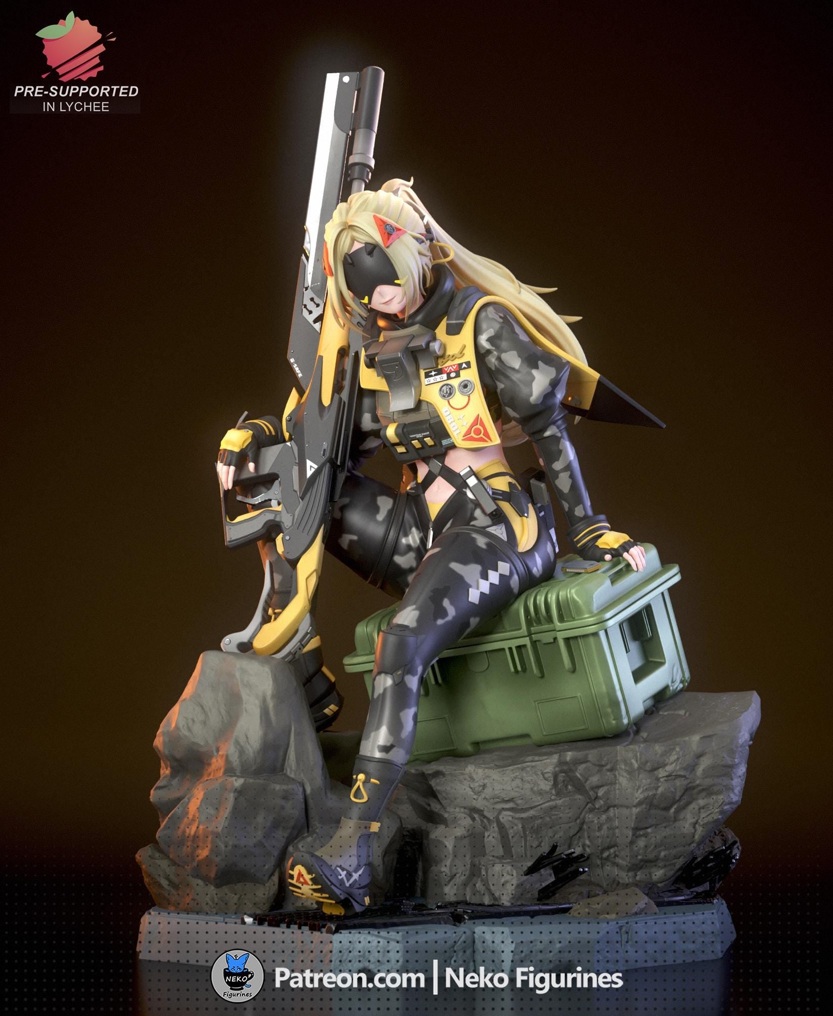 Trigger - Zenless Zone Zero ZZZ | Maßstab 1:7 | Fanart Figur | 3D Druck | handbemalt