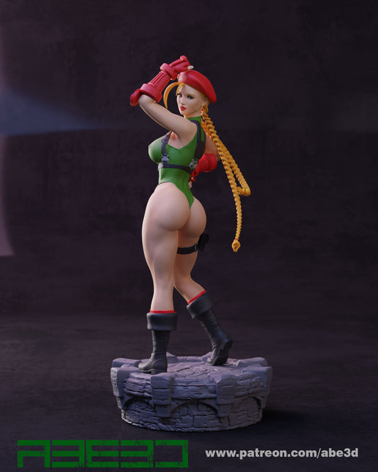 Cammy - Street Fighter | Scale 1:7 | Fanart Figur | 3D Druck | handbemalt