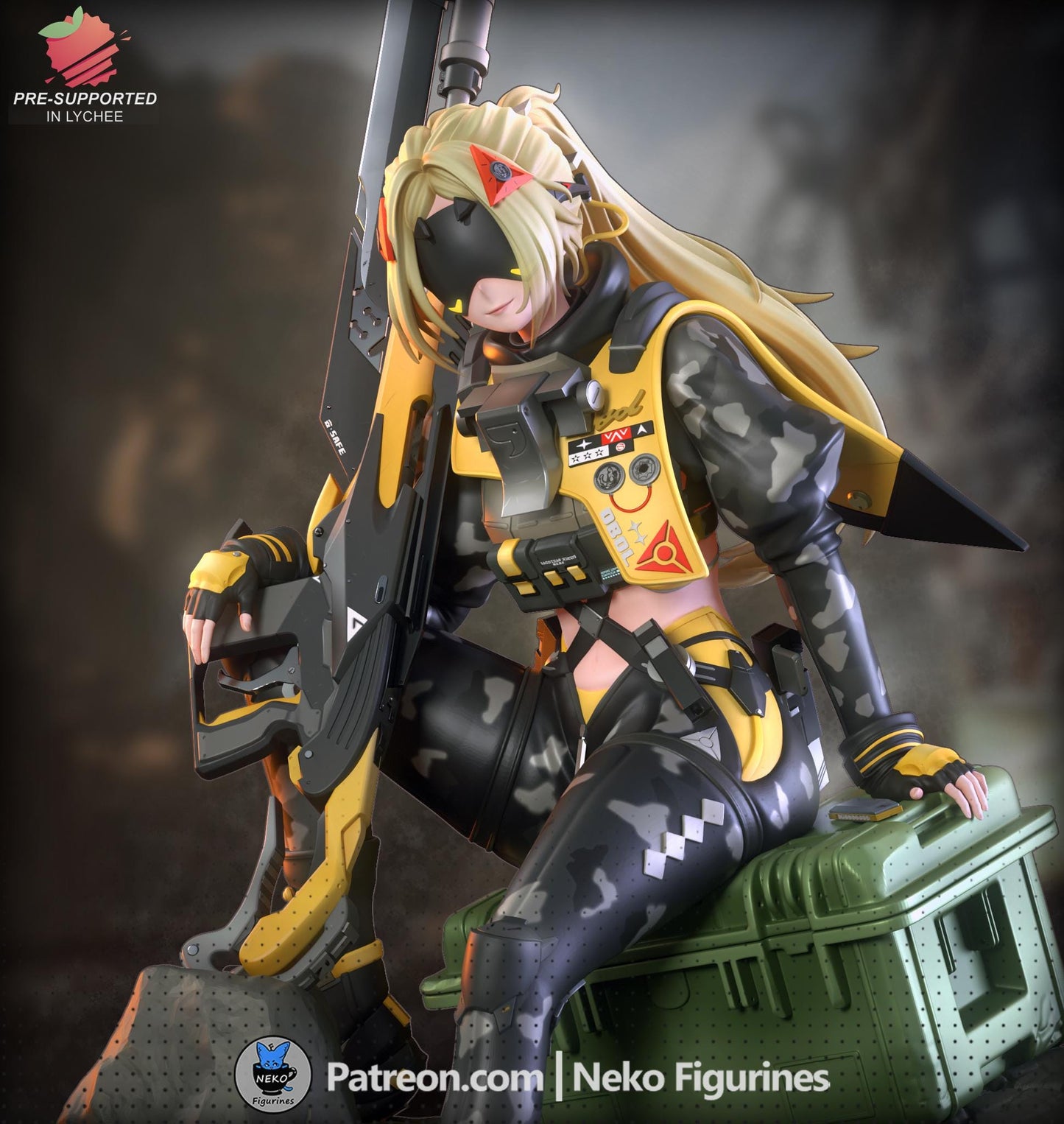 Trigger - Zenless Zone Zero ZZZ | Maßstab 1:7 | Fanart Figur | 3D Druck | handbemalt