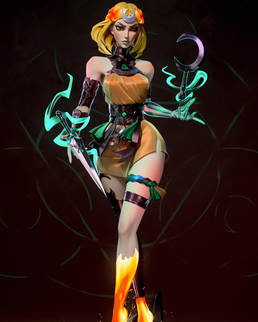 Melinoë / Melinoe from Hades 2 | Scale 1:8 | 22cm | Fanart Figur | 3D Druck | handbemalt