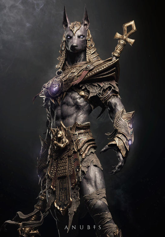 Anubis - Egypt Mythology God of the Dead | Scale 1:7 | Fanart Figur | 3D Druck | handbemalt