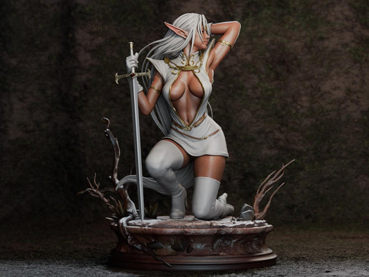 Pirotess (Dark Elf) - Record of Lodoss War | Maßstab 1:7 | Fanart Figur | 3D Druck | handbemalt