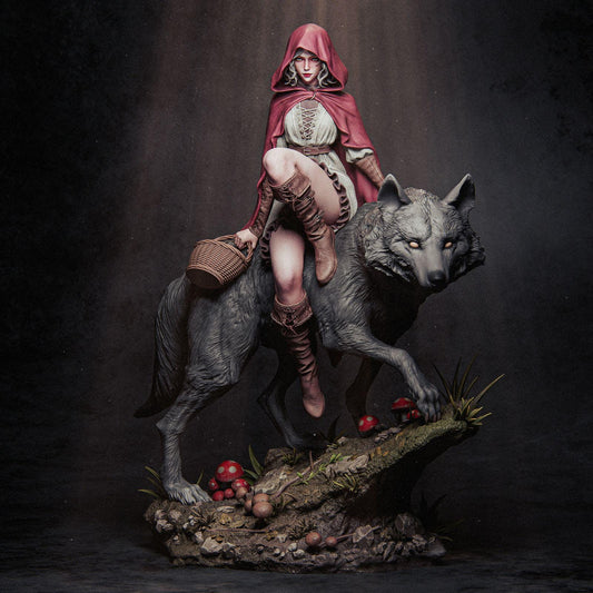 Rotkäppchen / Red Riding Hood - Märchen Figur | Maßstab 1:7 | Fanart Figur | 3D Druck | handbemalt