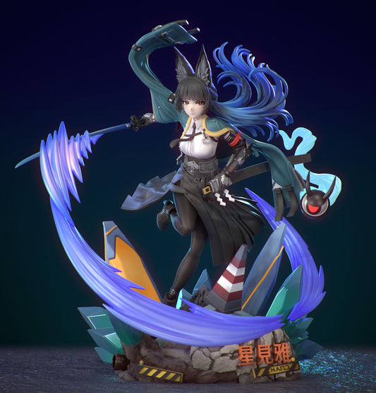 Hoshimi Miyabi - Zenless Zone Zero ZZZ | Maßstab 1:7 | 28cm | Fanart Figur | 3D Druck | handbemalt