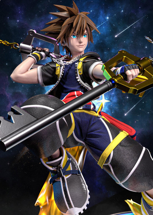 Sora - Kingdom Hearts | ca. 32cm | Fanart Figur | 3D Druck | handbemalt