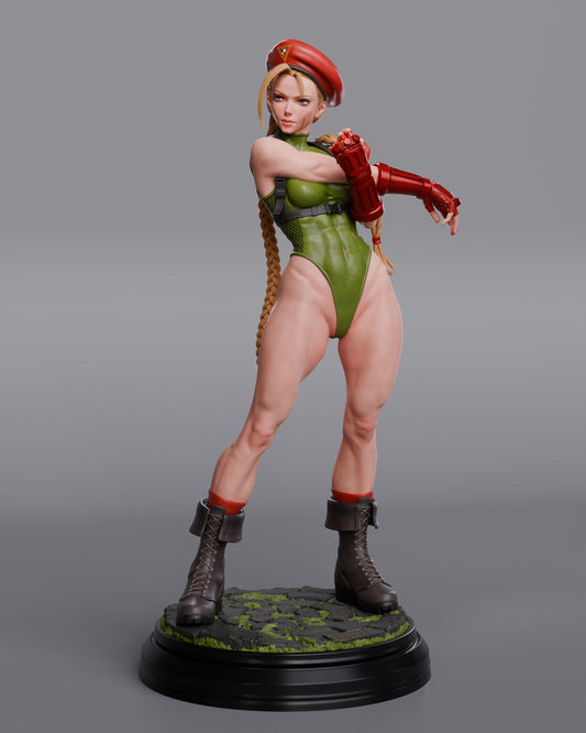 Cammy - Street Fighter | Scale 1:7 | Fanart Figur | 3D Druck | handbemalt